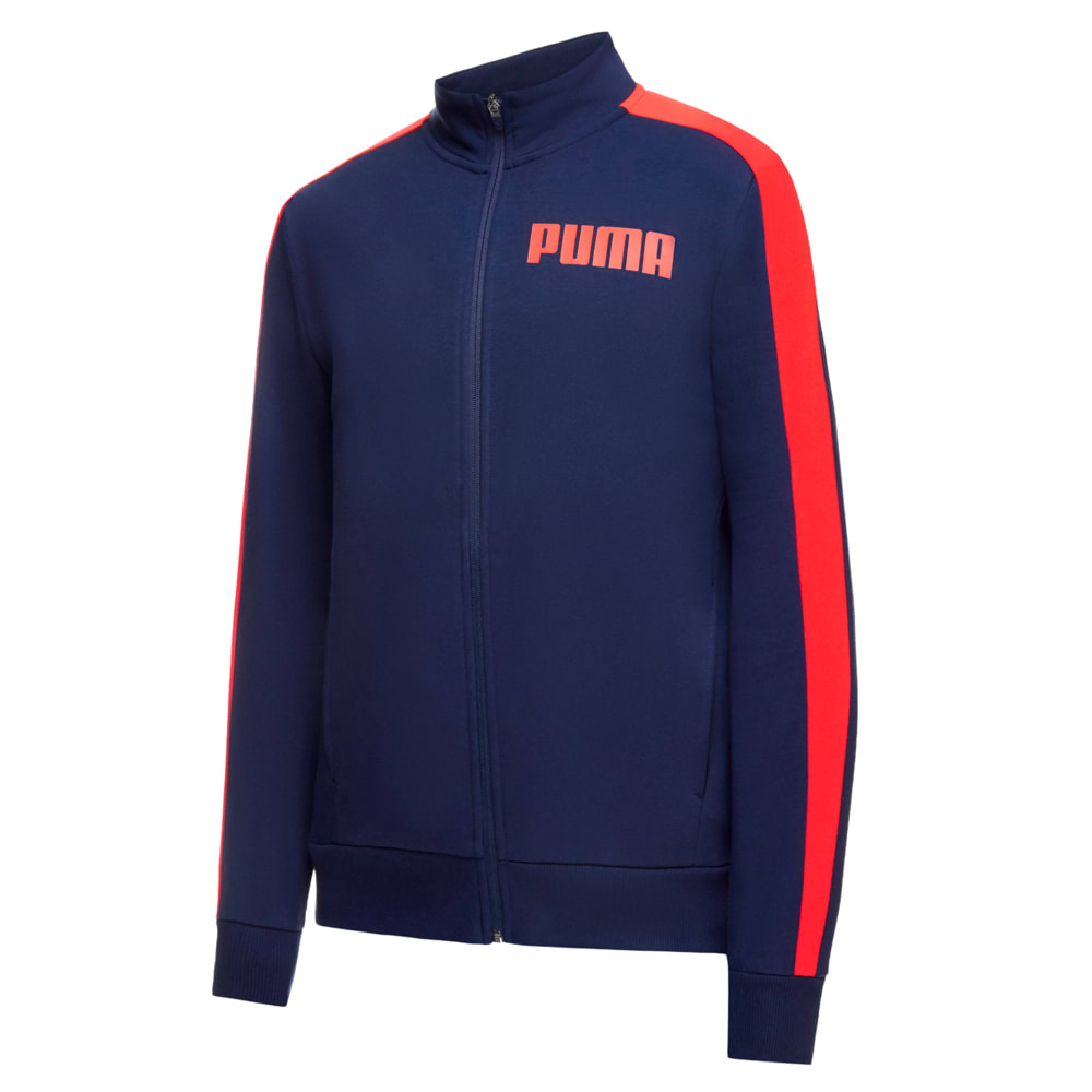 Изображение Puma Олимпийка Contrast Track Jacket FL M #1: Peacoat