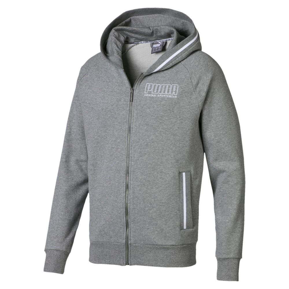 gray puma jacket