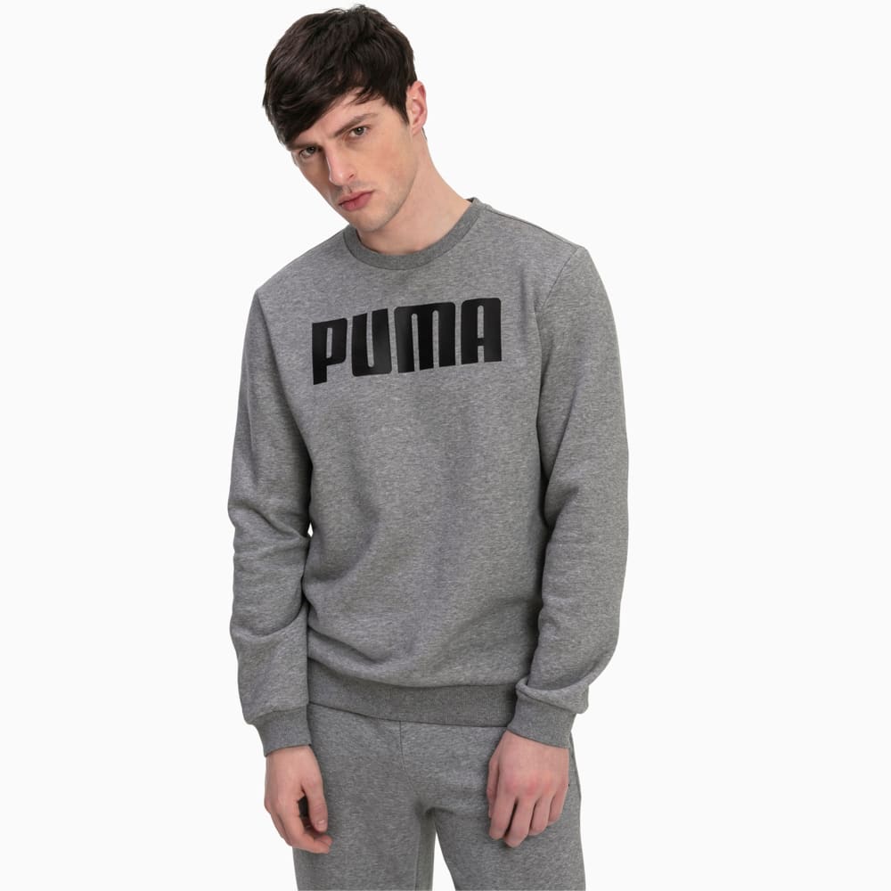 Зображення Puma Светр Essentials Fleece Crew Neck Men's Sweater #1: Medium Gray Heather