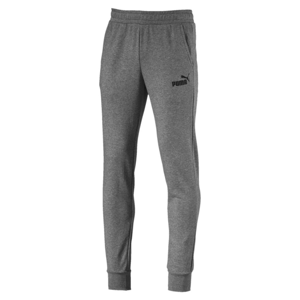 puma essentials skinny fit joggers in grey