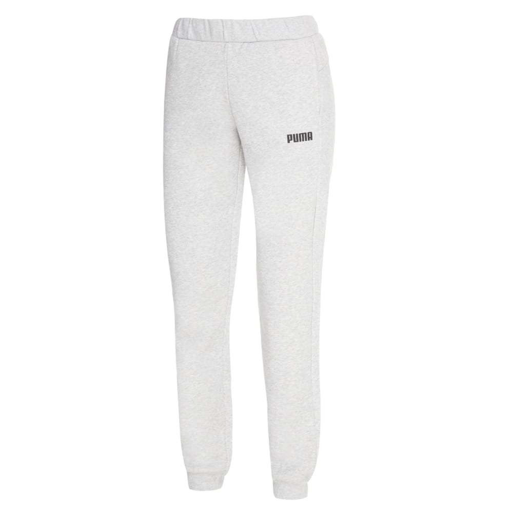 Зображення Puma Штани Essentials Cuffed Fleece Girls' Sweatpants #1: light gray heather