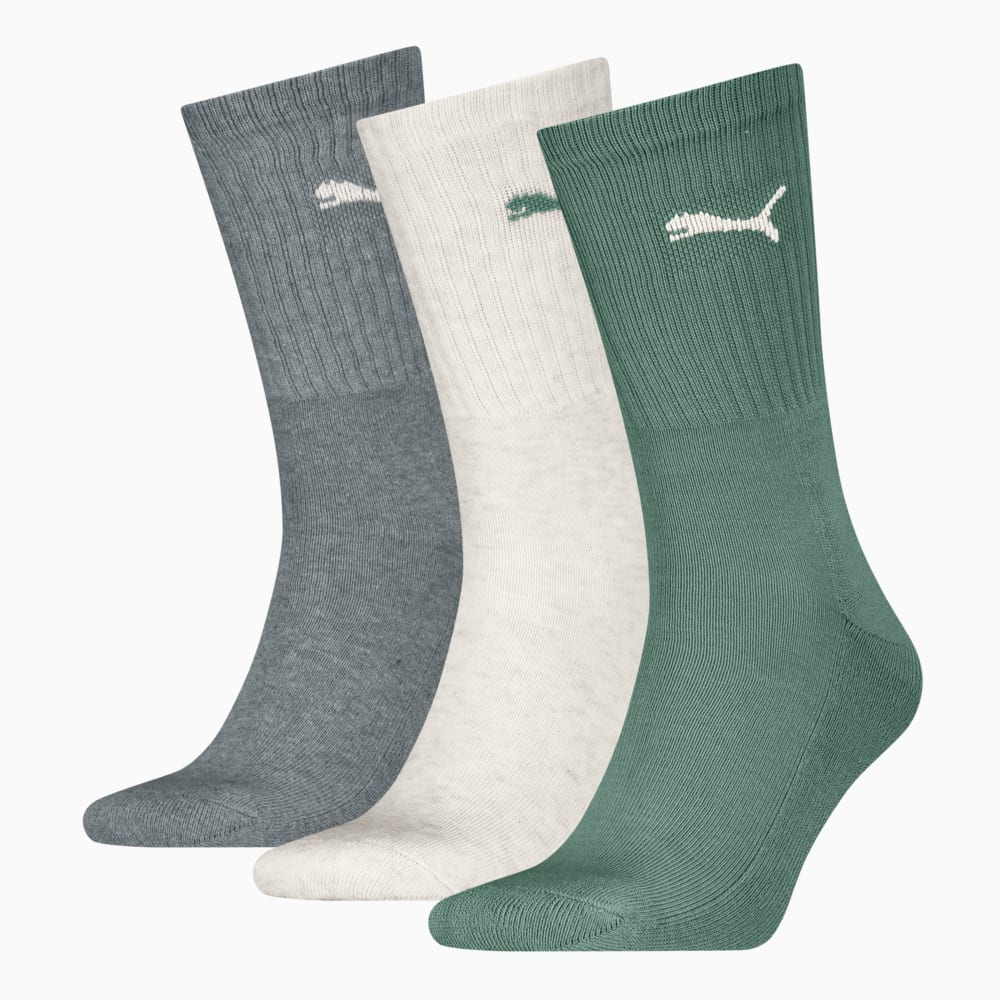 Изображение Puma Носки PUMA 3 Pack #1: green / grey
