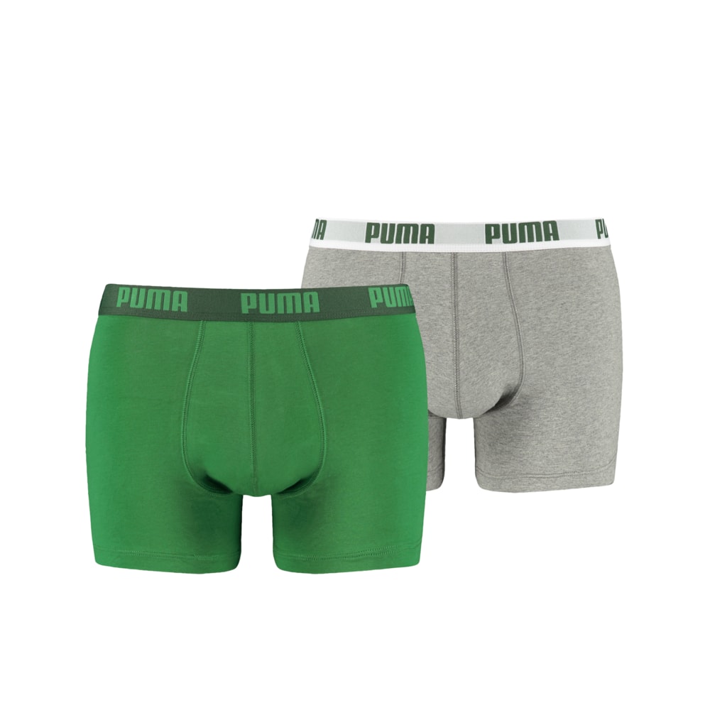 Зображення Puma Чоловіча спідня білизна Puma Basic Boxer 2P #1: Amazon Green