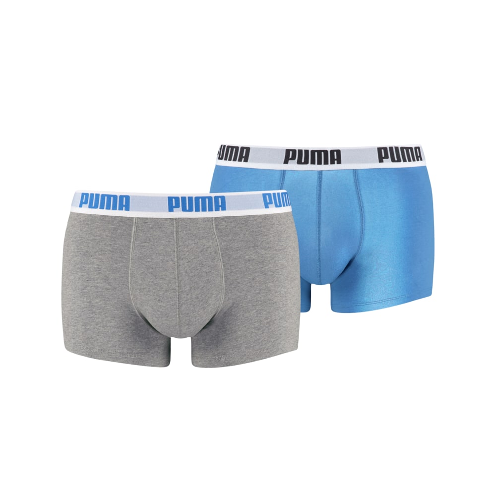 Зображення Puma Чоловіча спідня білизна 2 Pack Boxer Shorts #1: blue-grey