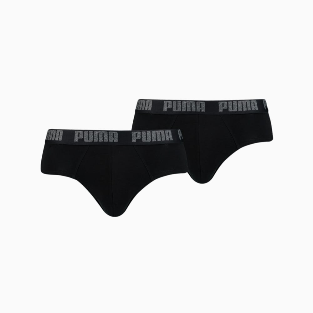 Изображение Puma Мужское нижнее белье Puma Basic Brief 2P #1: black / black