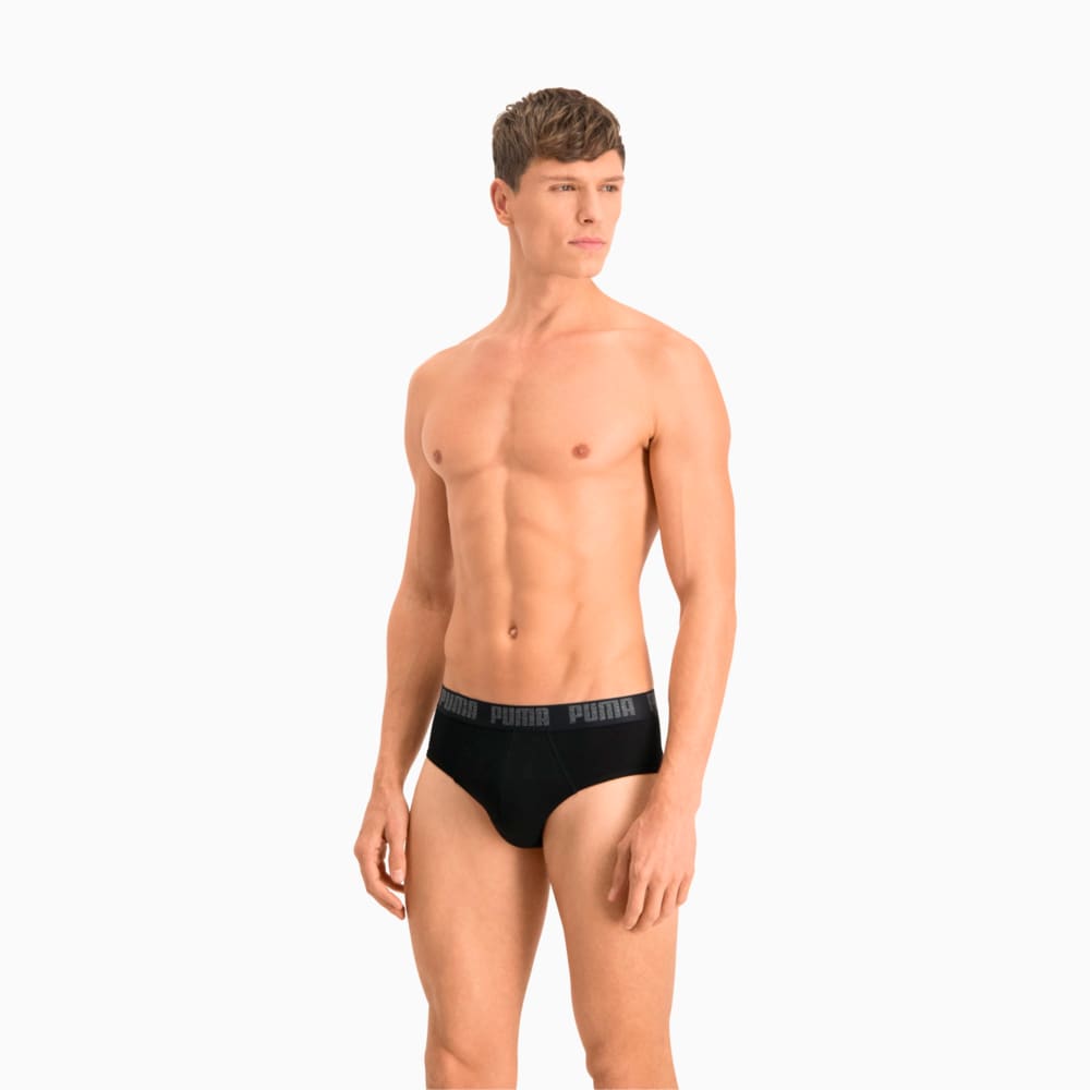 Зображення Puma Чоловіча спідня білизна Puma Basic Brief 2P #2: black / black