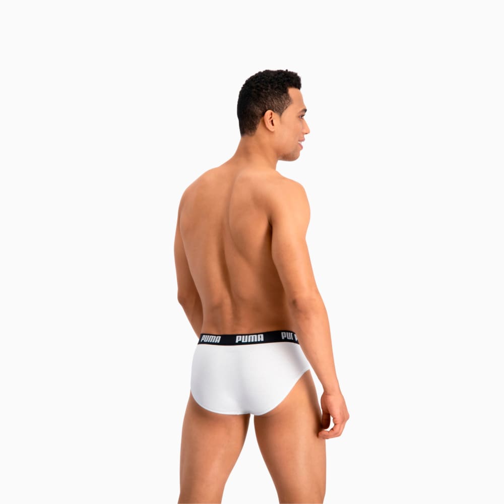 Зображення Puma Чоловіча спідня білизна Puma Basic Brief 2P #2: white / black