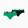 Изображение Puma Мужское нижнее белье Puma Basic Brief 2P #1: Green