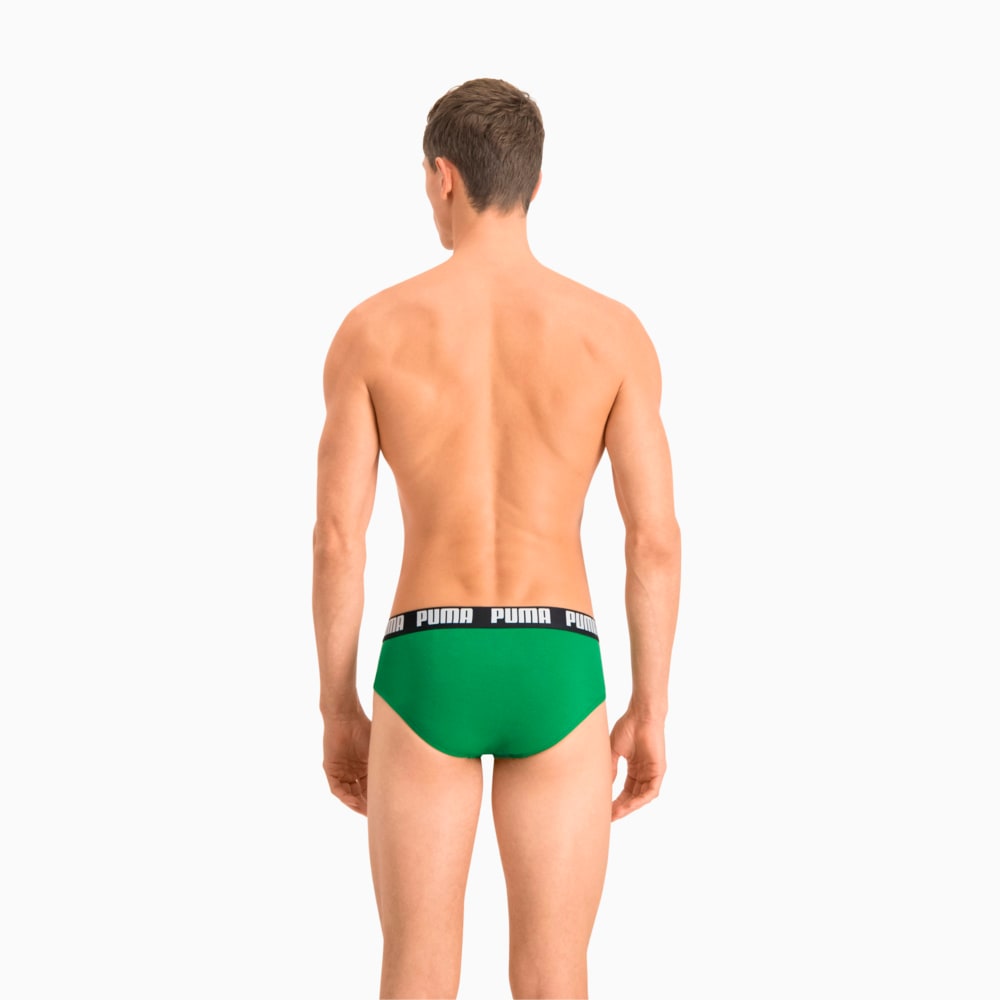 Изображение Puma Мужское нижнее белье Puma Basic Brief 2P #2: Green