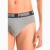 Зображення Puma Чоловіча спідня білизна Puma Basic Brief 2P #6: dark grey melange / black