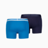 Изображение Puma Мужское нижнее белье Placed Logo Boxer Shorts 2 Pack #6: Blue