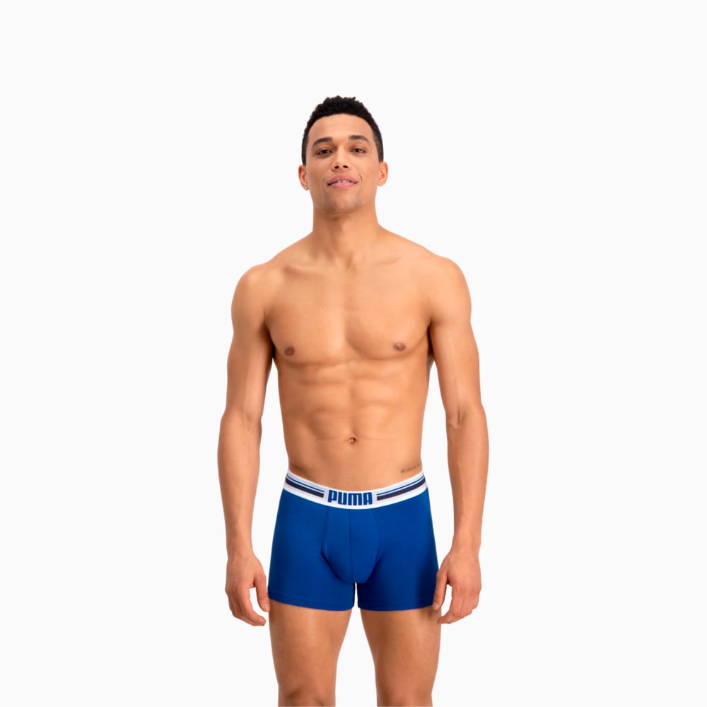 

PUMA - male - Мужское нижнее белье Placed Logo Boxer Shorts 2 Pack – blue –, Синий