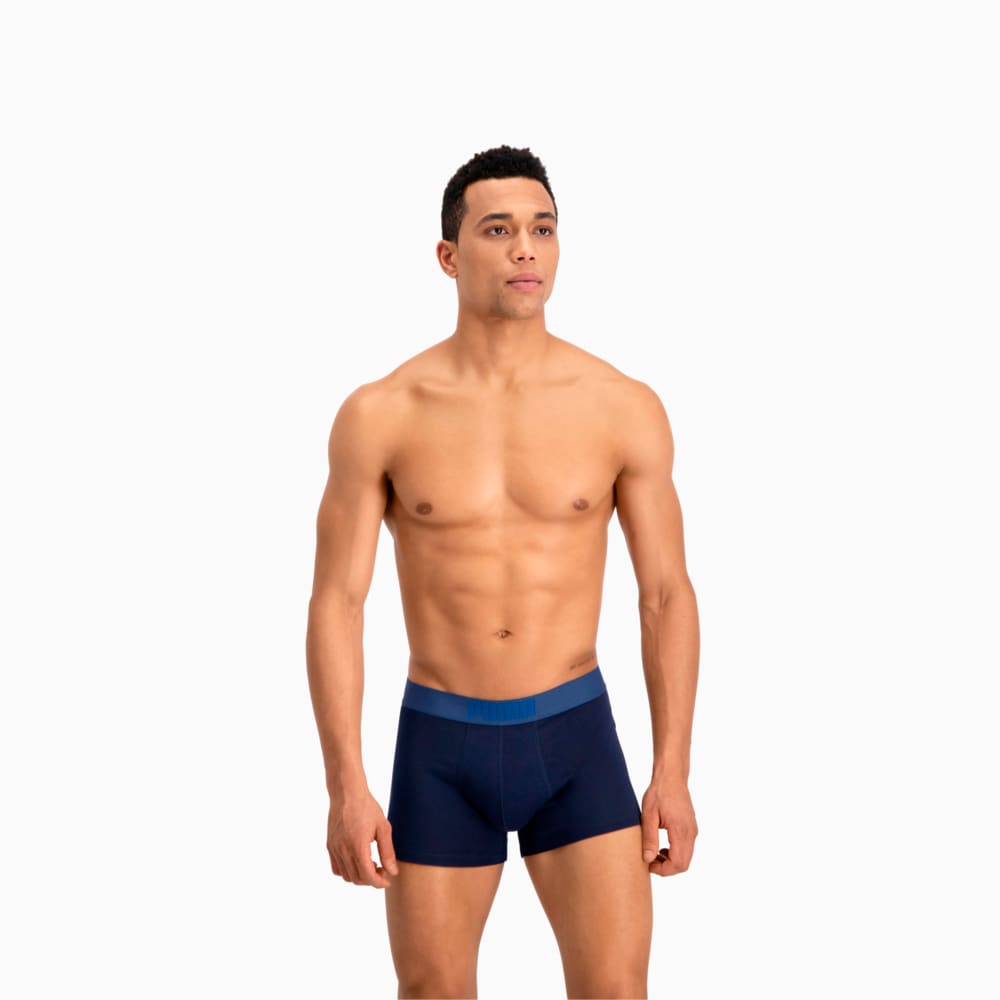 Зображення Puma Чоловіча спідня білизна Placed Logo Boxer Shorts 2 Pack #2: Blue