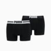 Зображення Puma Чоловіча спідня білизна Placed Logo Boxer Shorts 2 Pack #1: black