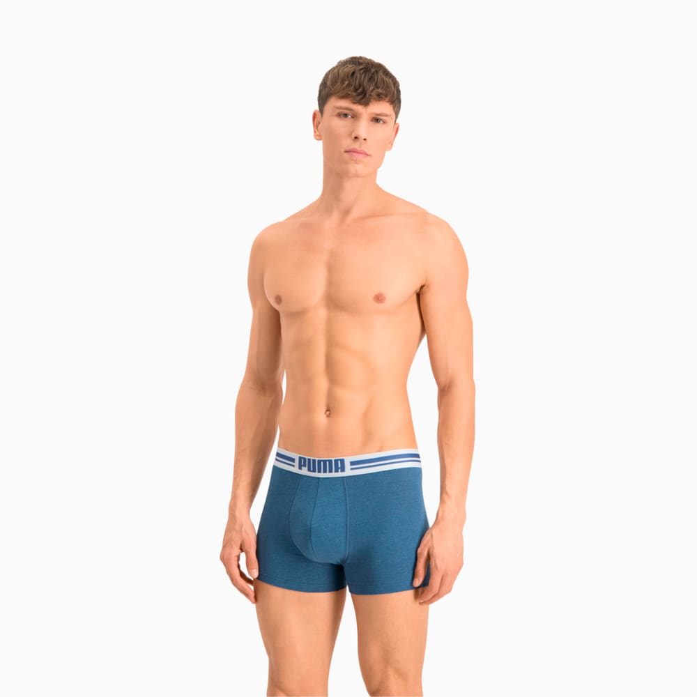 

PUMA - male - Мужское нижнее белье Placed Logo Boxer Shorts 2 Pack – denim –, Синий