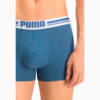 Изображение Puma Мужское нижнее белье Placed Logo Boxer Shorts 2 Pack #7: denim