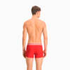 Изображение Puma Мужское нижнее белье Placed Logo Boxer Shorts 2 Pack #2: red / black