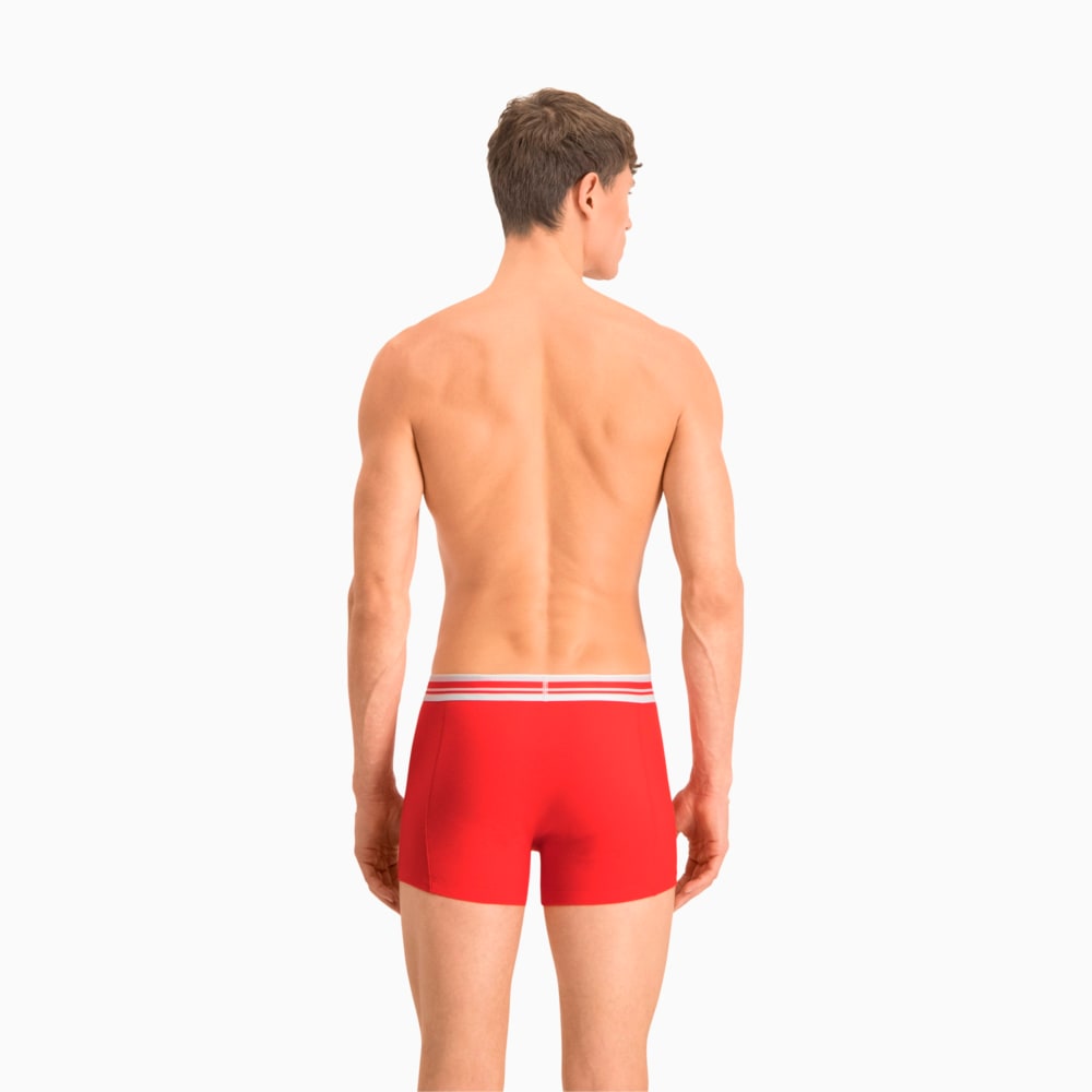 Зображення Puma Чоловіча спідня білизна Placed Logo Boxer Shorts 2 Pack #2: red / black