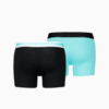 Изображение Puma Мужское нижнее белье Placed Logo Boxer Shorts 2 Pack #8: blue / black