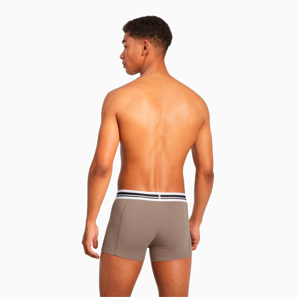 Зображення Puma Чоловіча спідня білизна Placed Logo Boxer Shorts 2 Pack #2: brown combo