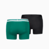 Зображення Puma Чоловіча спідня білизна Placed Logo Boxer Shorts 2 Pack #6: green / black