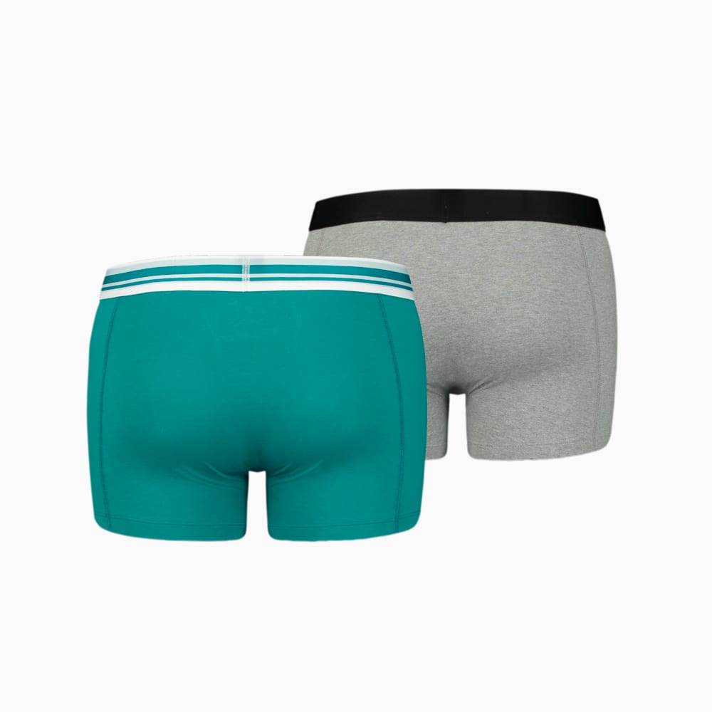 Зображення Puma Чоловіча спідня білизна Placed Logo Boxer Shorts 2 Pack #2: real teal