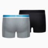 Зображення Puma Чоловіча спідня білизна Placed Logo Boxer Shorts 2 Pack #2: grey / blue