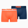 Изображение Puma Мужское нижнее белье Placed Logo Boxer Shorts 2 Pack #1: Orange