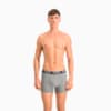 Изображение Puma Мужское нижнее белье PUMA Basic Boxer 2P #3: dark grey melange / black