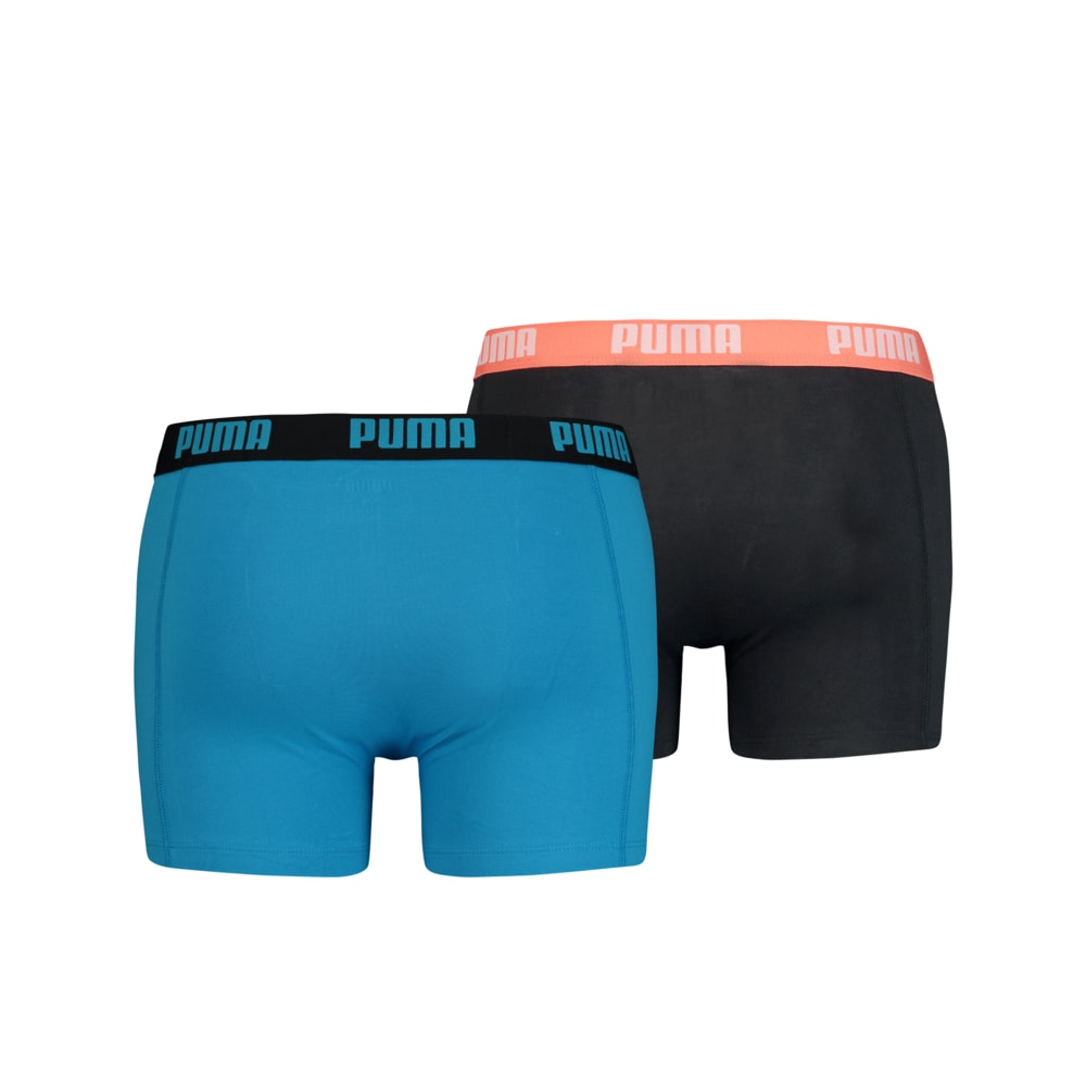 Изображение Puma Мужское нижнее белье PUMA Basic Boxer 2P #2: blue / black