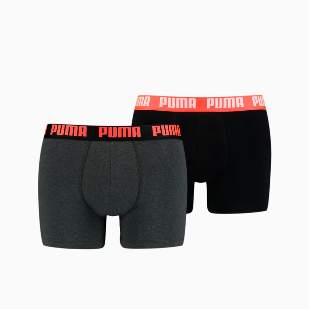 Изображение Puma Мужское нижнее белье PUMA Basic Boxer 2P #1: red / grey / black