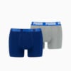 Изображение Puma Мужское нижнее белье PUMA Basic Boxer 2P #1: blue / grey melange