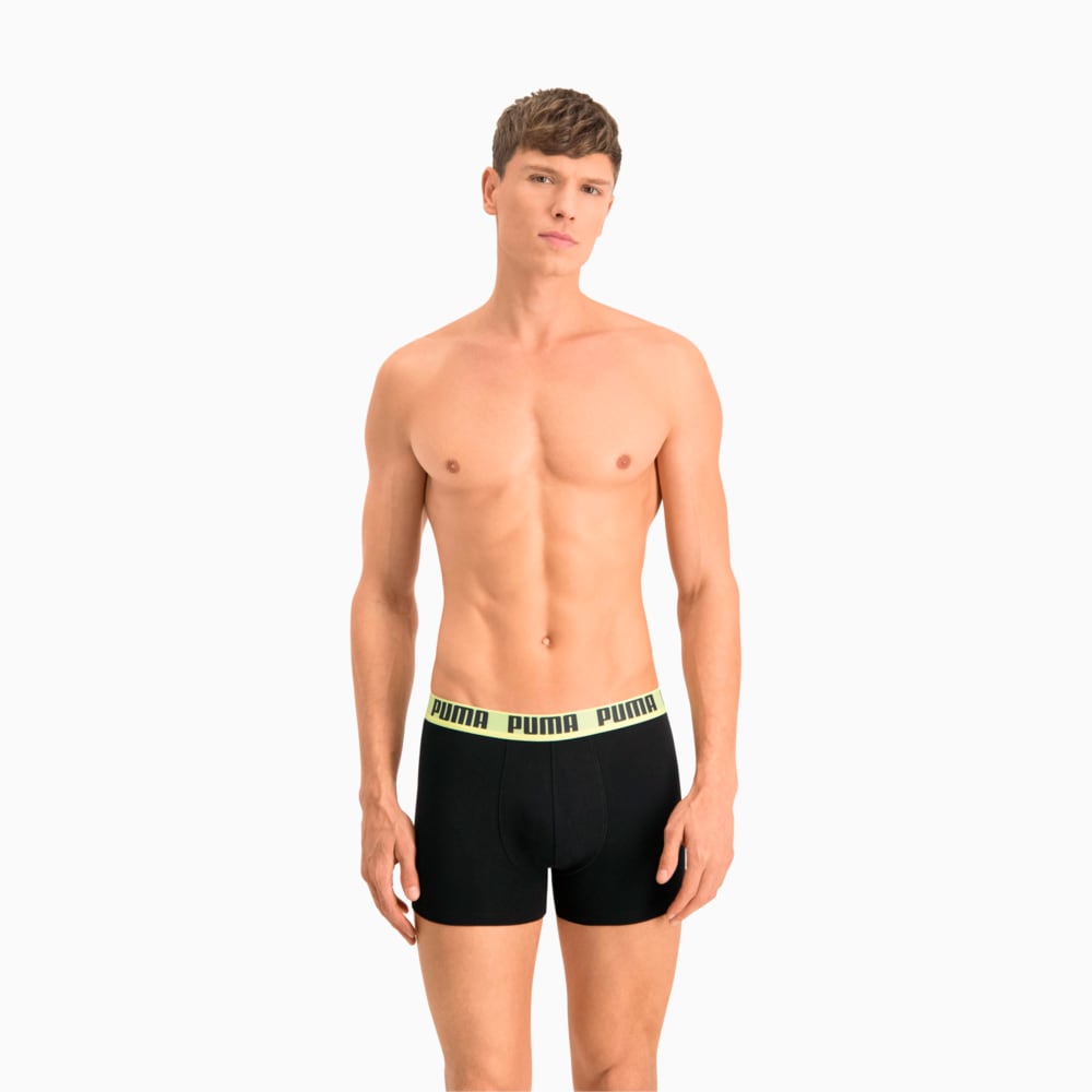 

PUMA - male - Мужское нижнее белье PUMA Basic Boxer 2P – black / yellow –, Черный