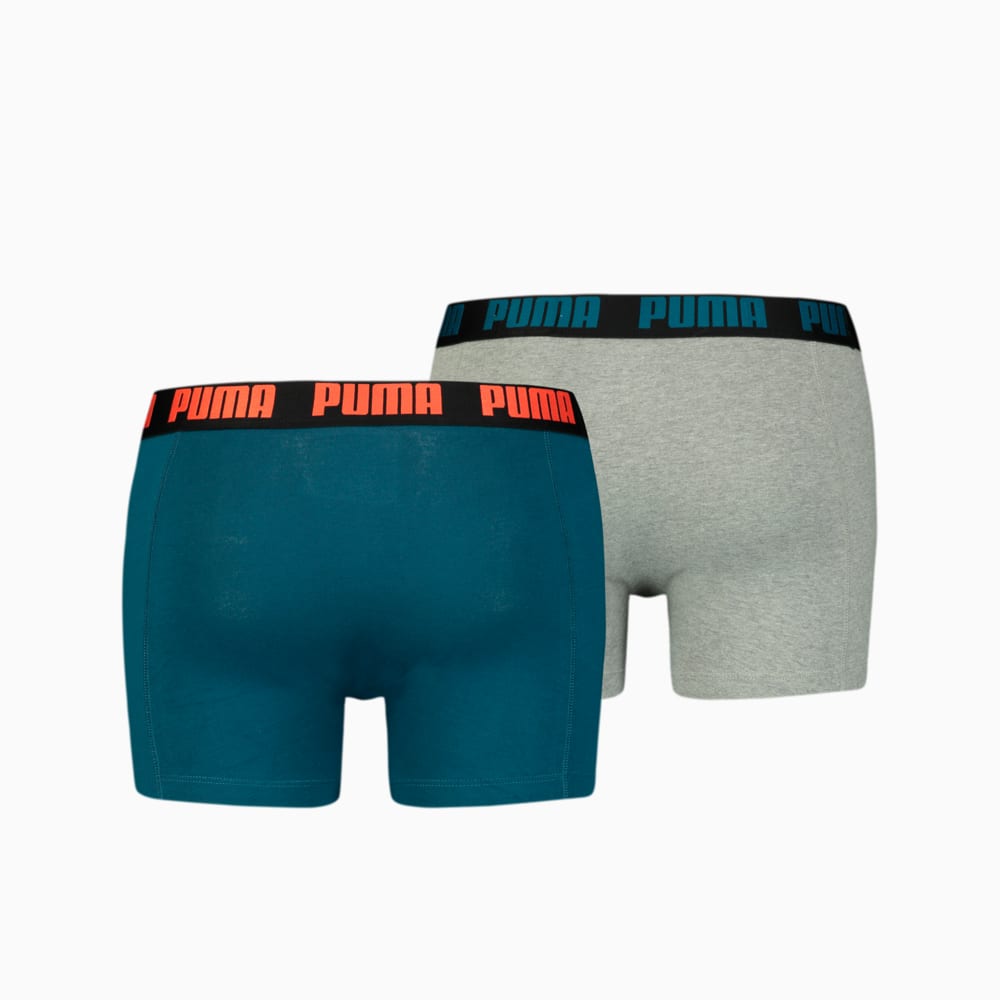 Зображення Puma Чоловіча спідня білизна PUMA Basic Boxer 2P #2: blue / grey melange