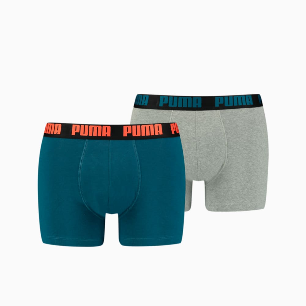 Зображення Puma Чоловіча спідня білизна PUMA Basic Boxer 2P #1: blue / grey melange