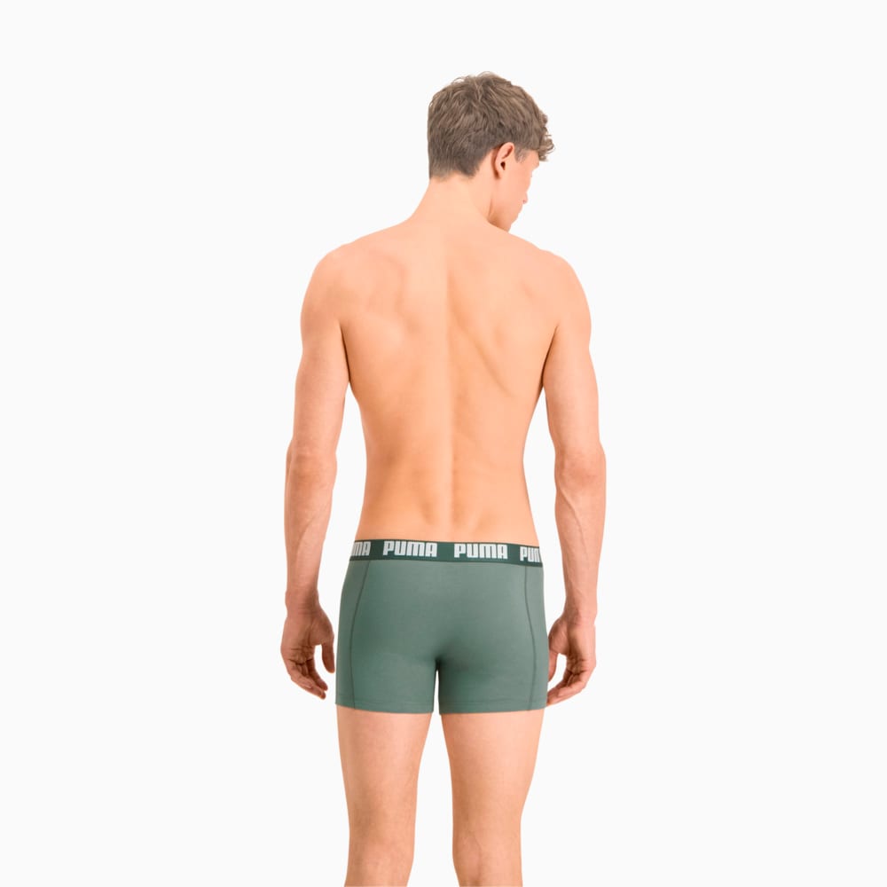 Изображение Puma Мужское нижнее белье PUMA Basic Boxer 2P #2: green combo