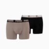 Изображение Puma Мужское нижнее белье PUMA Basic Boxer 2P #1: brown combo