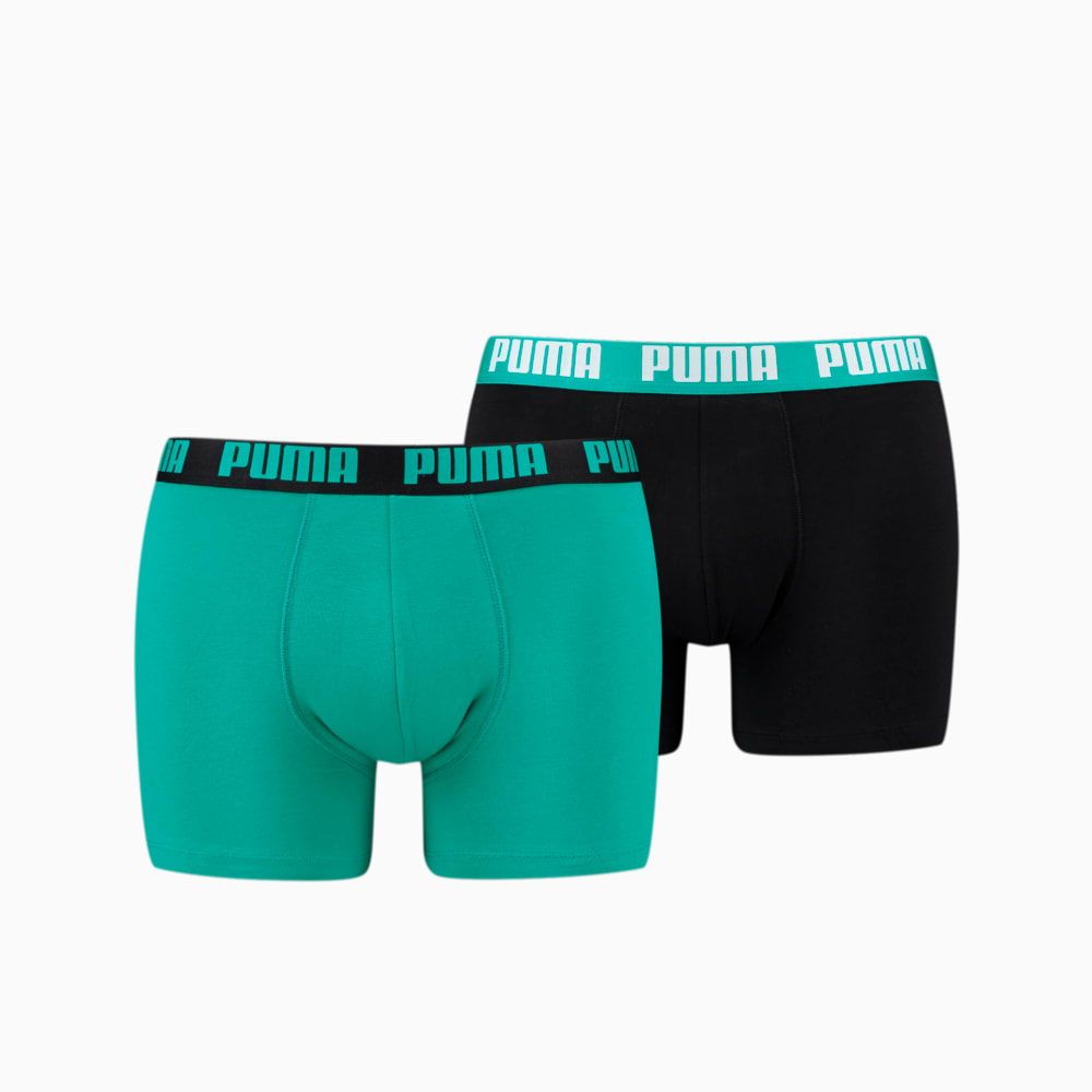 Изображение Puma Мужское нижнее белье PUMA Basic Boxer 2P #1: aqua