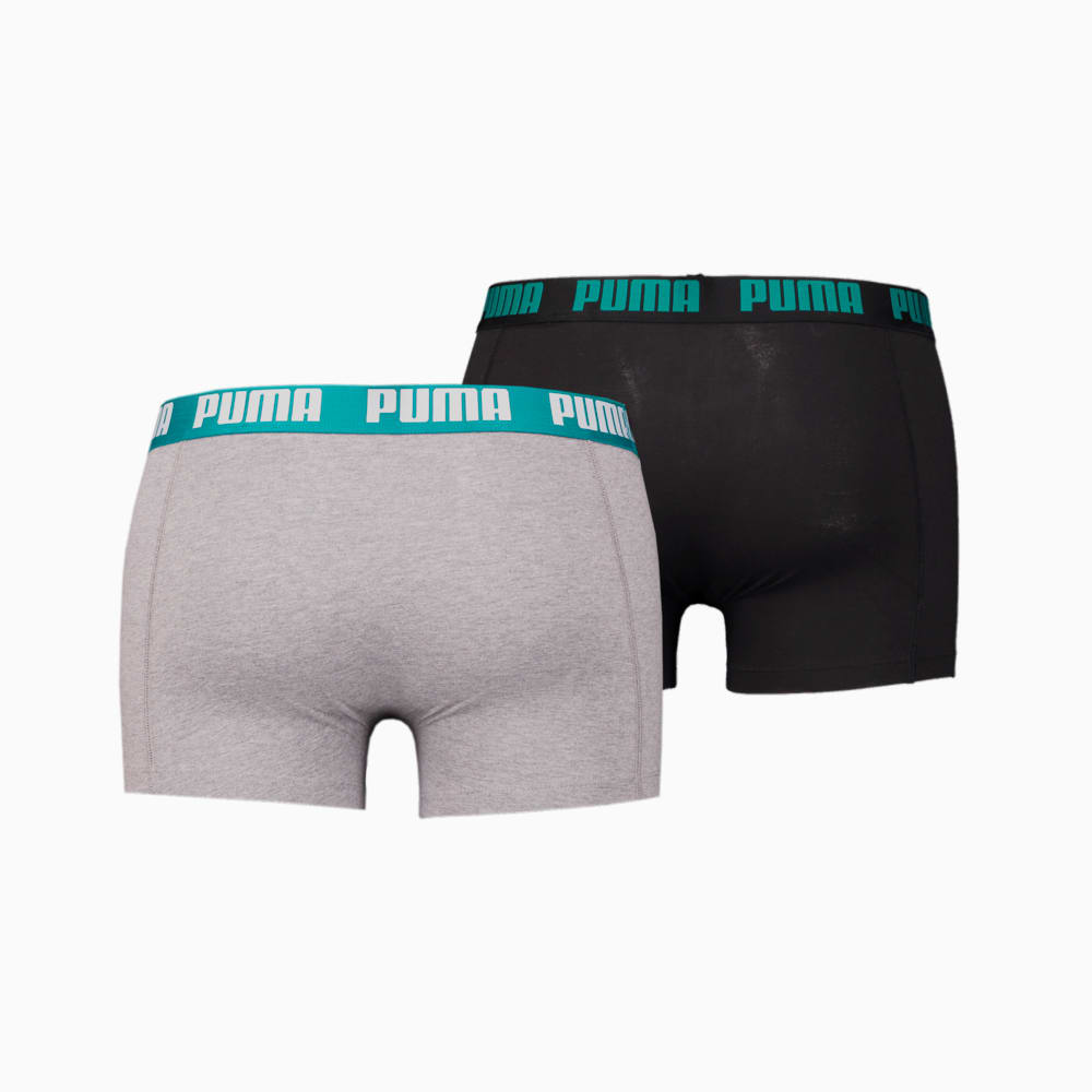 Зображення Puma Чоловіча спідня білизна PUMA Basic Boxer 2P #2: mid grey / black