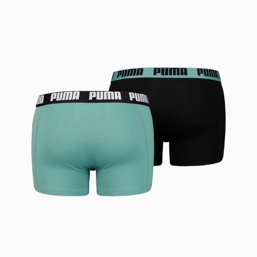 Зображення Puma Чоловіча спідня білизна PUMA Basic Boxer 2P #2: green / black