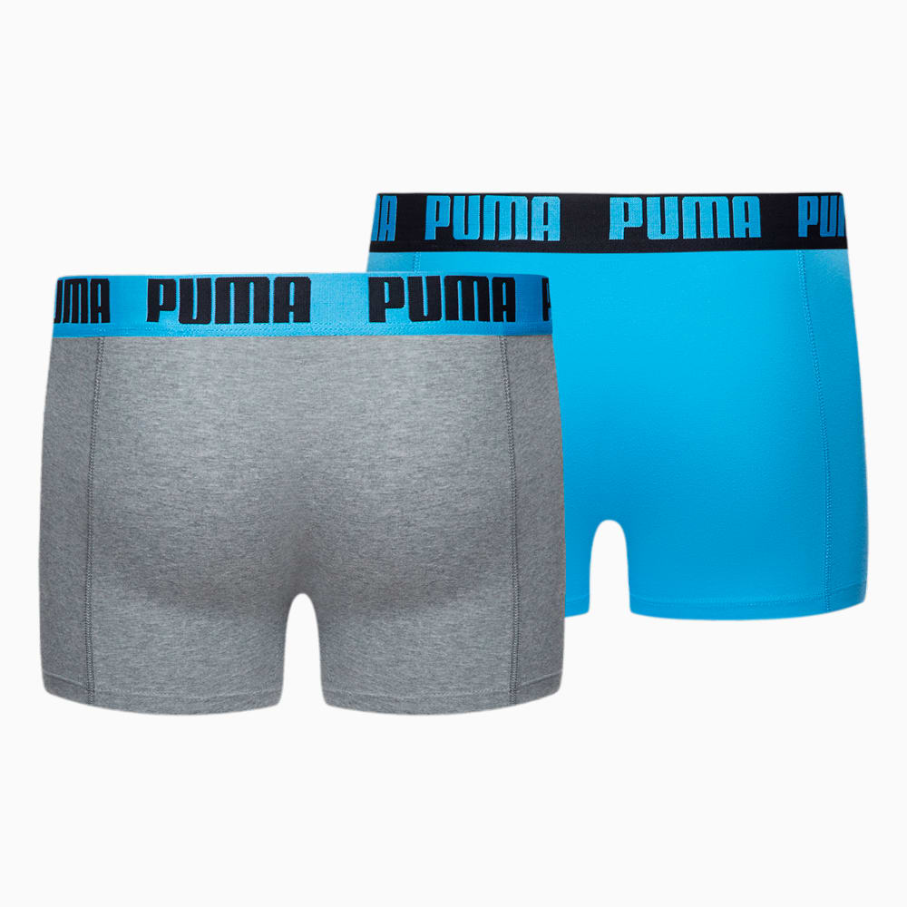 Изображение Puma Мужское нижнее белье PUMA Basic Boxer 2P #2: blue / black