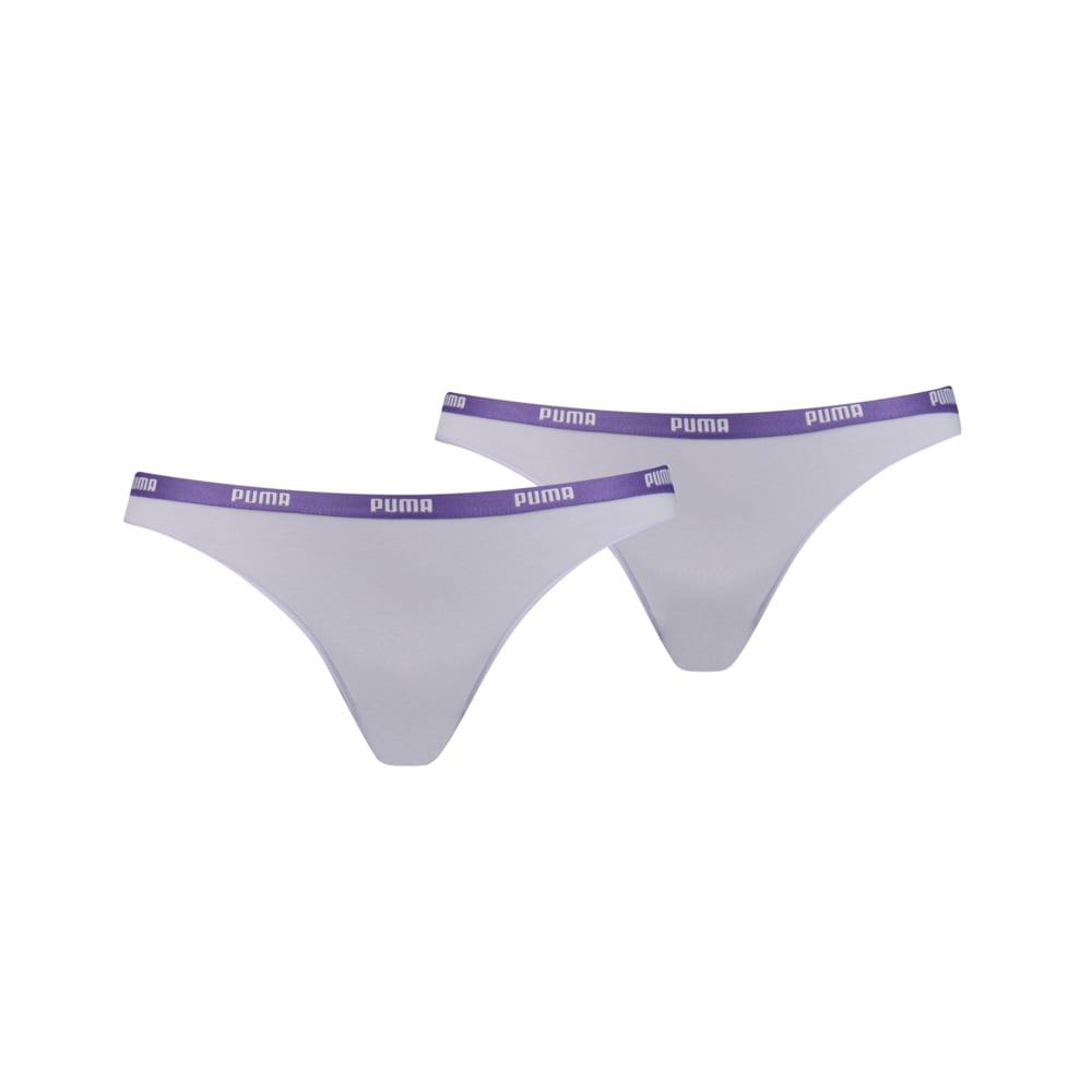 Изображение Puma Женское нижнее бельё PUMA ICONIC BIKINI 2P #1: purple combo