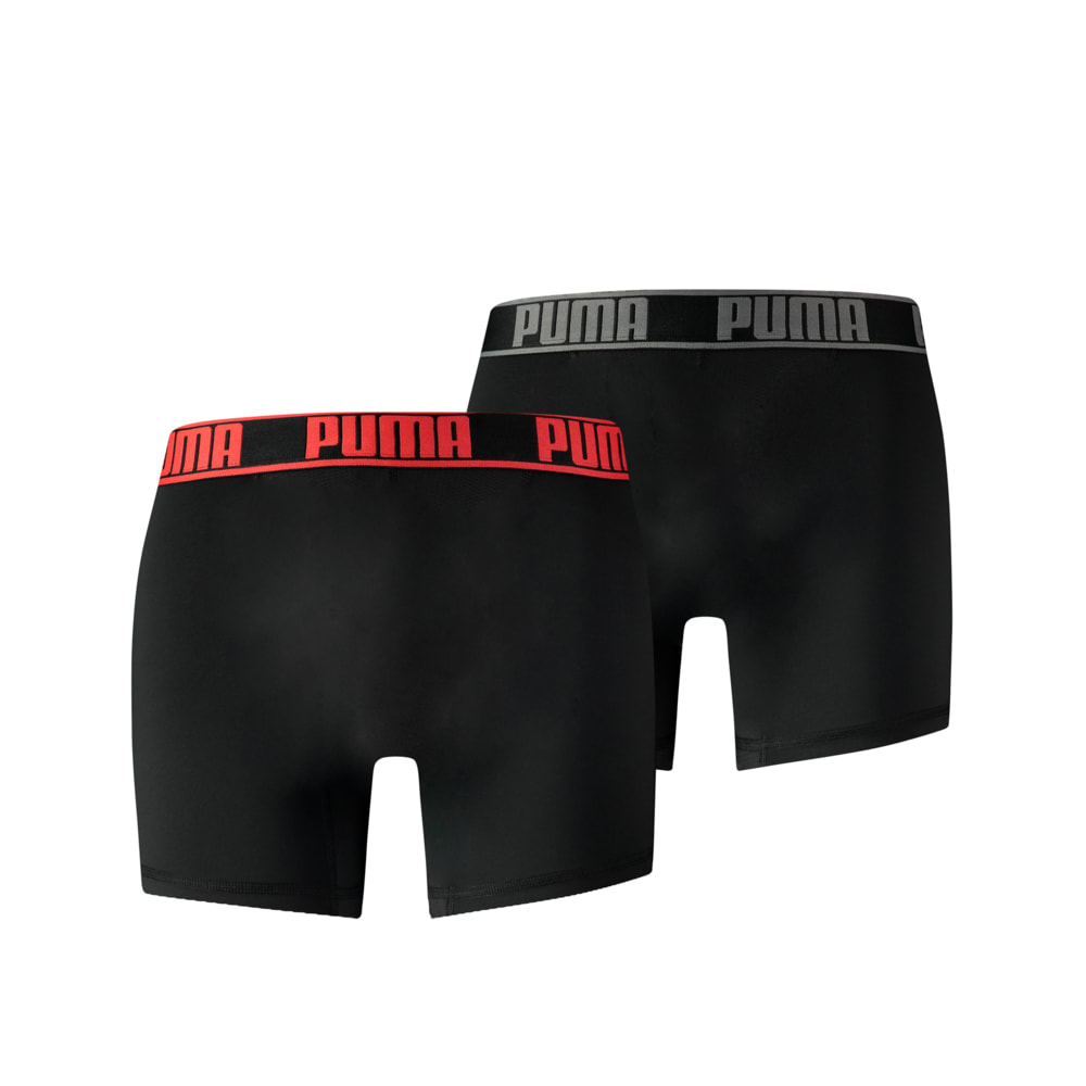 Зображення Puma Чоловіча спідня білизна PUMA Active Boxer 2P Packed #2: black/red