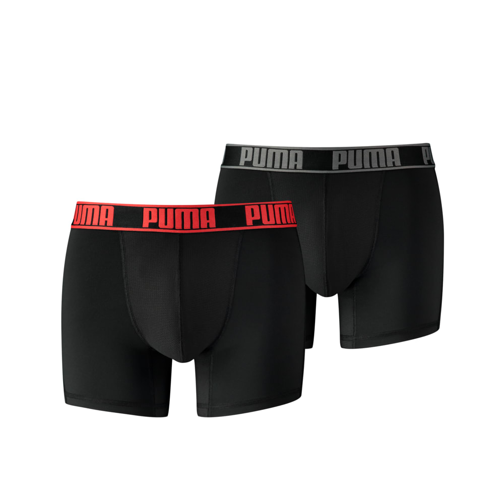 Зображення Puma Чоловіча спідня білизна PUMA Active Boxer 2P Packed #1: black/red