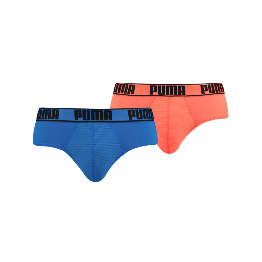 Зображення Puma Чоловіча спідня білизна PUMA Active Brief 2P Packed #1: blue / orange