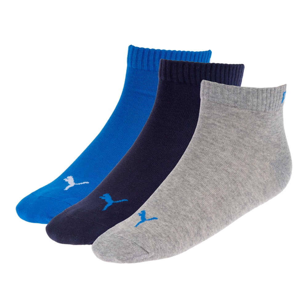 Зображення Puma Шкарпетки PUMA UNISEX QUARTER PLAIN 3P #1: blue / grey melange