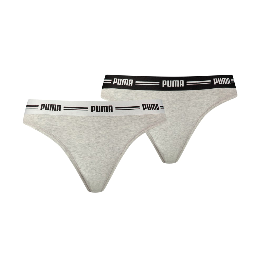 Зображення Puma Жіноча спідня білизна PUMA Iconic String 2P Packed #1: grey / grey