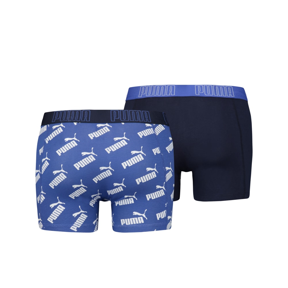 Зображення Puma Чоловіча спідня білизна PUMA Big Logo AOP Boxer 2P #2: blue combo