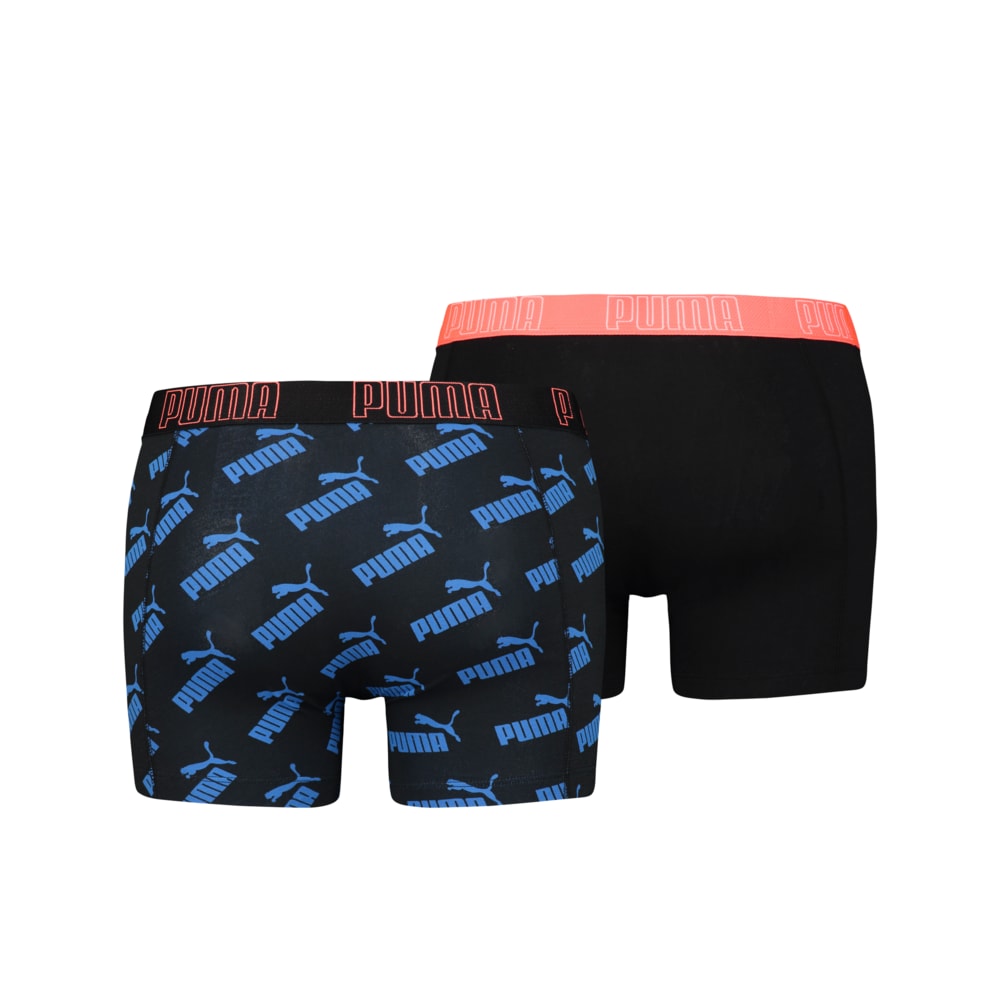 

PUMA - male - Мужское нижнее белье PUMA Big Logo AOP Boxer 2P – blue / orange –, Синий