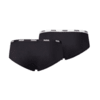 Изображение Puma Женское нижнее белье PUMA Women's Microfiber Hipster Underwear (2 Pack) #2: black